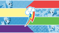 Rainbow Dash Split Screen Wallpaper