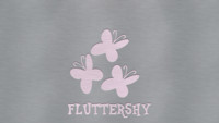 LetterPress Fluttershy(Dark) - Wallpaper