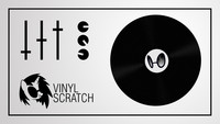 Vinyl Scratch Monotone Wallpaper