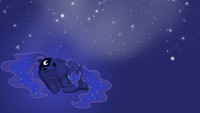 Sleepy Luna Wallpaper