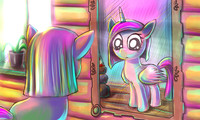 Pinkie Pie n Magic Mirror (Color)