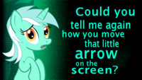 Lyra finds out about your mousepad wallpaper