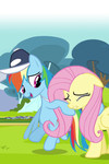 Fluttershy and Rainbow Dash iPhone/iPd Wallpaper 2