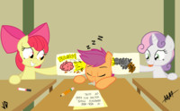 Cutie Mark Crusaders in: Classroom Follies