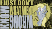 Just Don't Know What Went Wrong - Derpy Wallpaper