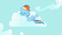 Rainbow Dash on Cloud Nine