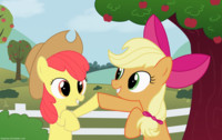 Applejack and Applebloom 1900x1200 Wallpaper