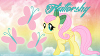 Fluttershy Ponytail Wallpaper