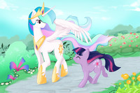 strolling with trollestia