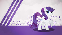 Rarity with a ponytail wallpaper minimalistic