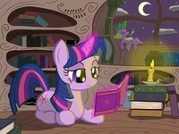 MLP - Twilight Library Night Reading
