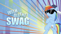 'With All The SWAG' Rainbow Dash Wallpaper