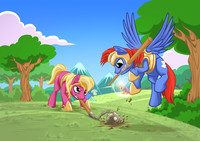 Mock Equestrian Wars Battle Scene Concept