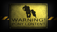 Warning Pony Content wallpaper