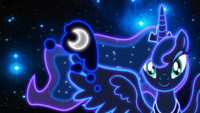 Neon Princess Luna Wallpaper