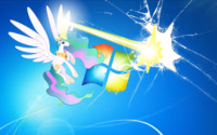 Princess Celestia wallpaper - blasts the screen