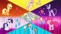 Mane 6 Wallpaper + derpy