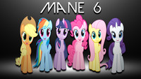 Mane 6 in dark room