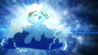 General Derpy and her cloud - Wallpaper