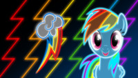 Neon Rainbow Dash Wallpaper