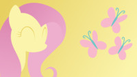 Minimal Ponies HD Wallpaper - Fluttershy