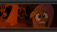 Fluttershy on nightmare night wallpaper