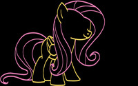 Fluttershy Silhouette (Smile, As requested)