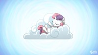 Sweetie Belle on a Cloud 16.9