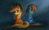 AppleJack and Rainbow Dash - SpeedPaint #1