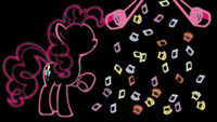 Pinkie Pie Glow Wallpaper