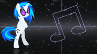 Vinyl scratch wallpaper