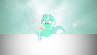 Lyra makes some bubbles