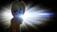 Applejack smiling starburst