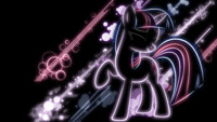 Twilight Sparkle neon background