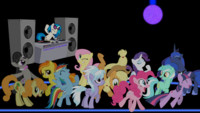 MLP FIM Wallpaper: Ponies on the Dance Floor