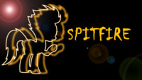 Spitfire neon wallpaper