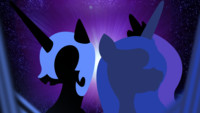 Nightmare Moon and Princess Luna Wallpaper