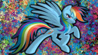 Rainbow Dash Splat Wallpaper
