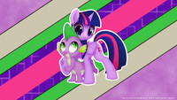 Spike & Twilight Wallpaper