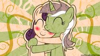 Lyra and Bon Bon Cuddles Wallpaper