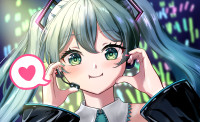 「ミクちゃんハート作って〜！」