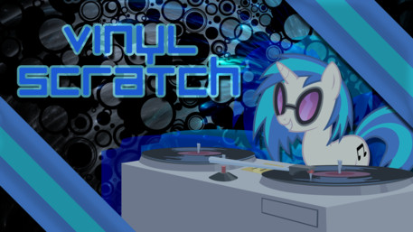 Vinyl Scratch Wallpaper