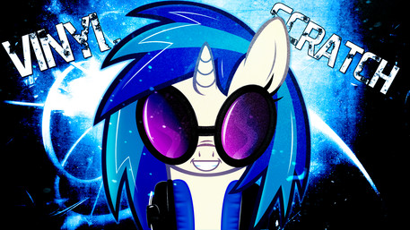 Vinyl Scratch Wallpaper