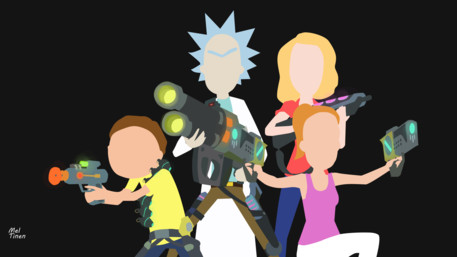  Rick and Morty - Minimalist Wallpaper